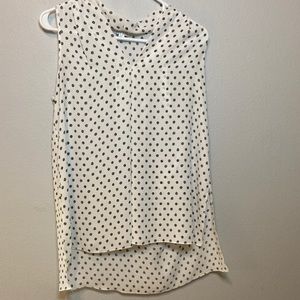 Spense Black Polk a dot tank top